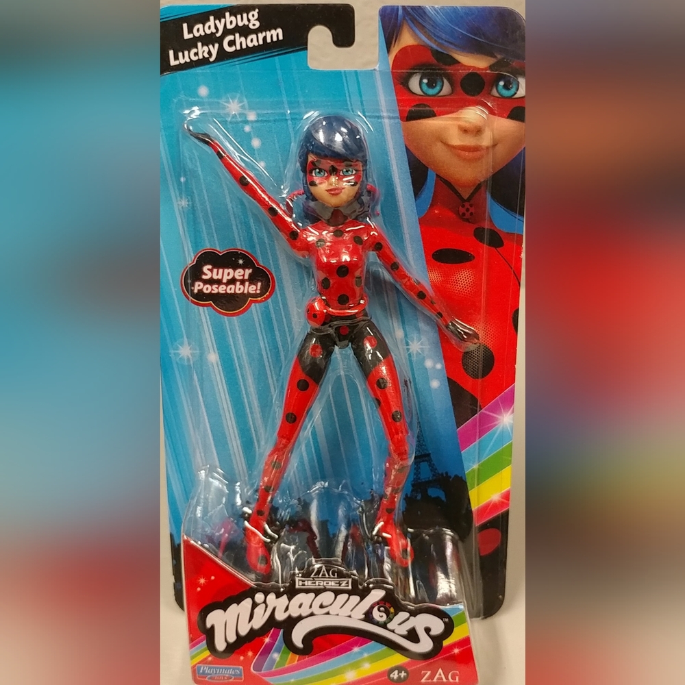 Miraculous Ladybug Lucky Charm Tales Of Ladybug & Cat Noir Action Figure 5" Doll